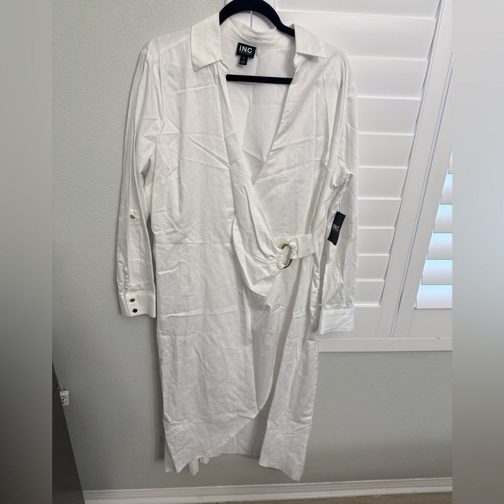 Brand new INC International Concepts white dress size xl